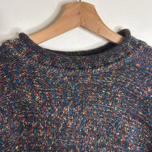 Vtg Barnes storm Multicolor Knit wool alpaca mohair blend Men's Sweater size M - Picture 5 of 9